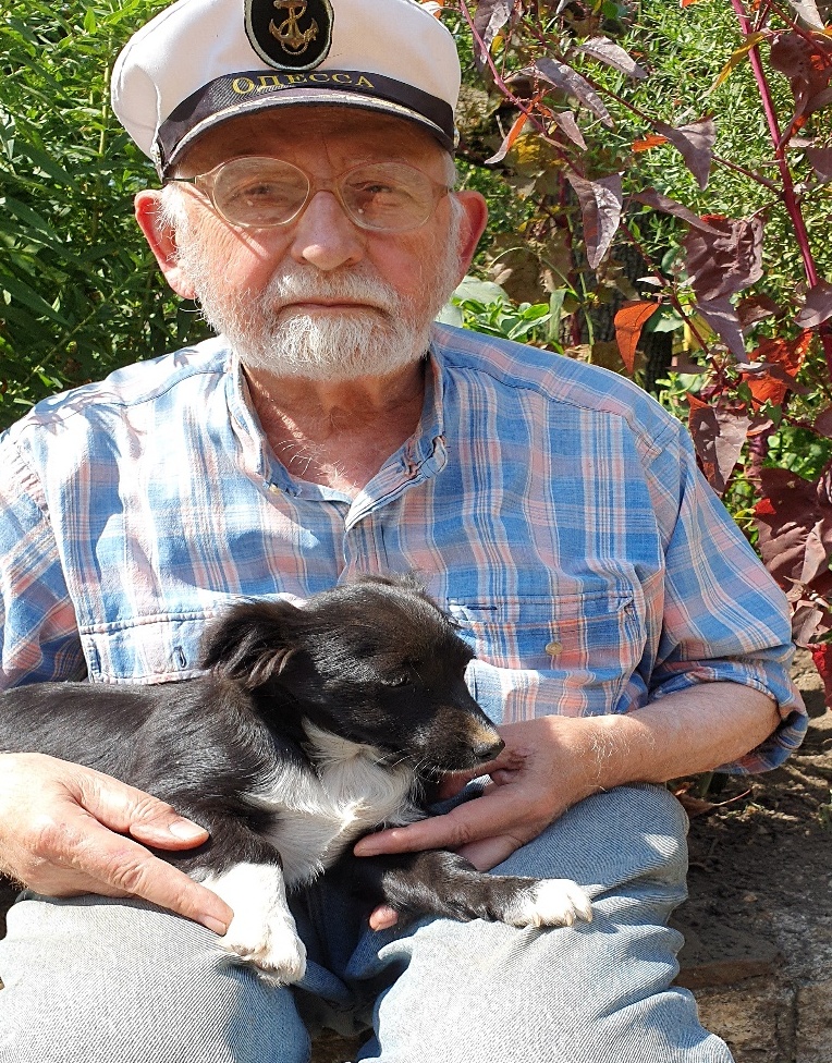 Владимир Литвак с собакой