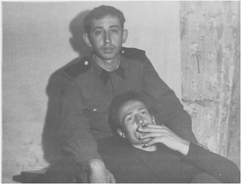 В. Литвак и М. Сунилайтис, 1963 г. В библиотеке.