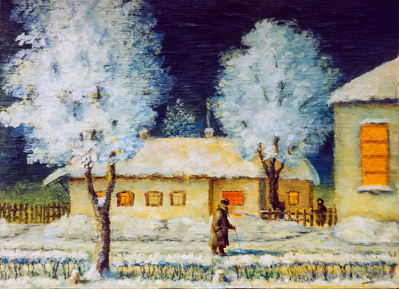 Зимовий пейзаж Володимира Літвака, робота 067