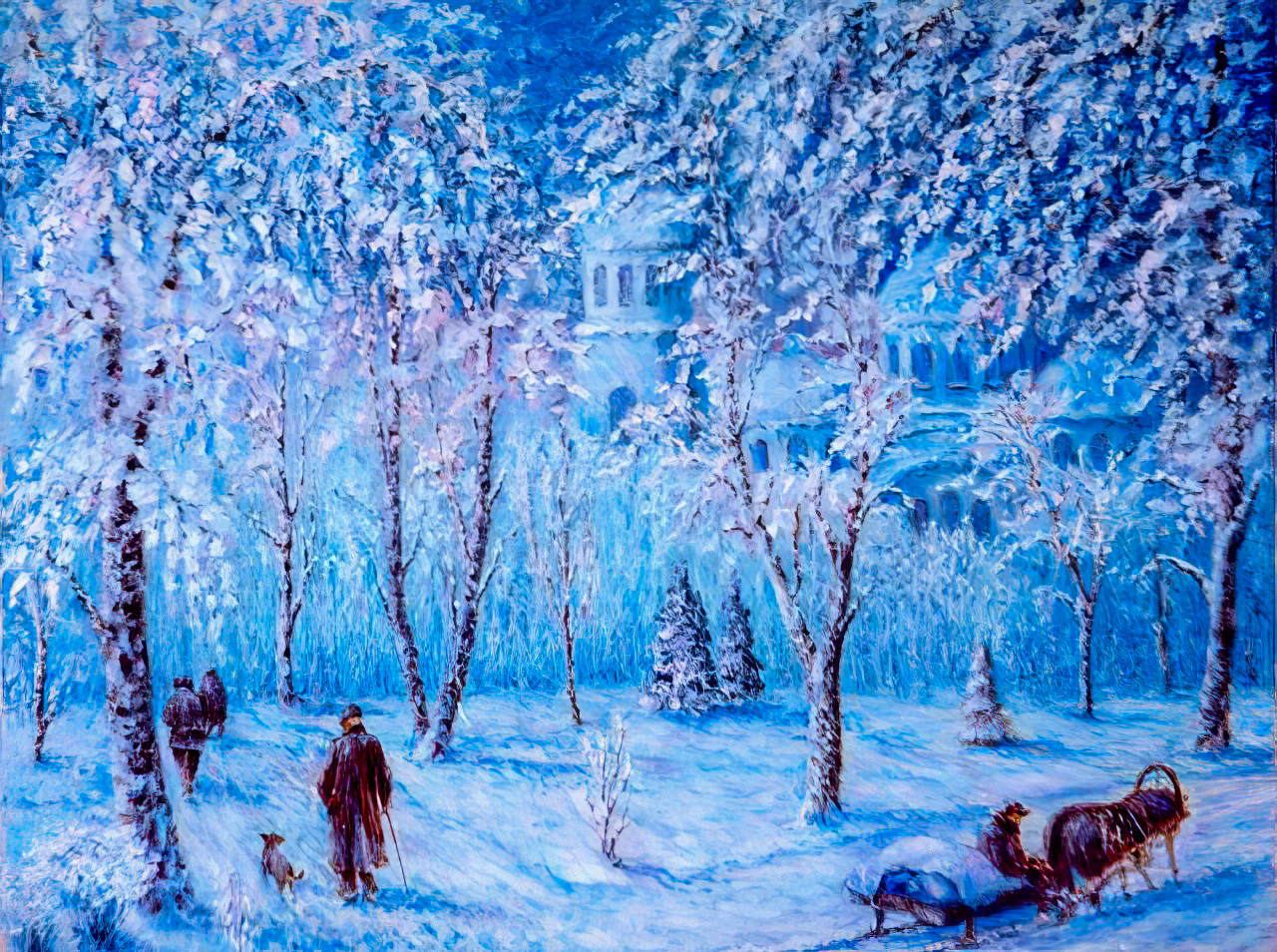 Зимовий пейзаж Володимира Літвака, робота 076