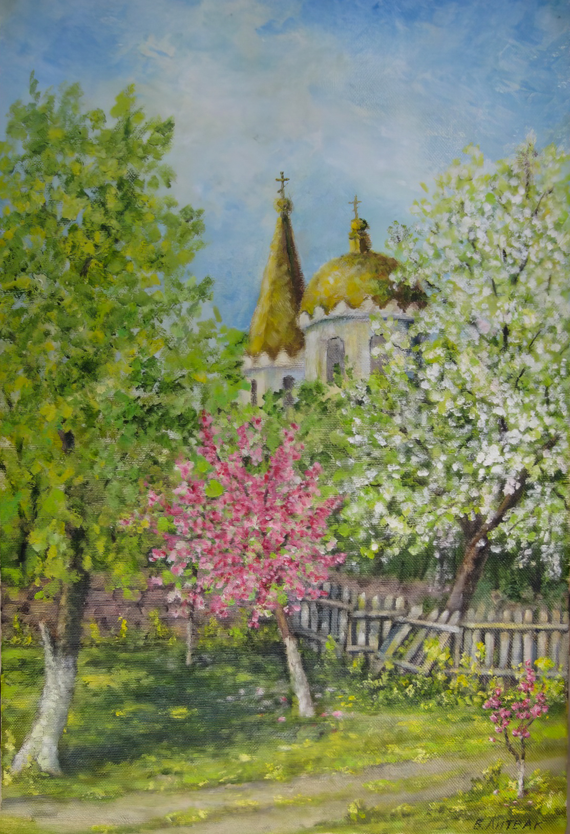 Весняно-літній пейзаж Володимира Літвака, робота 084